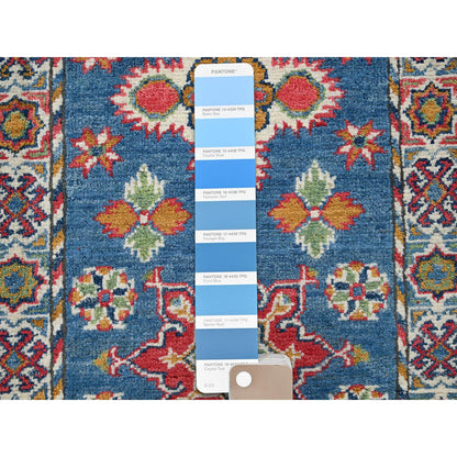 Kazak Wool Hand Knotted Rug Blue 1.11x5.9 -O0499