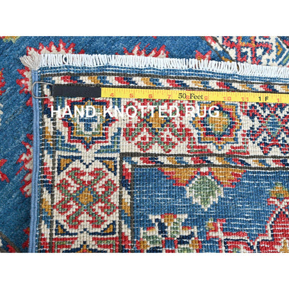 Kazak Wool Hand Knotted Rug Blue 1.11x5.9 -O0499