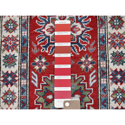 Kazak Wool Hand Knotted Rug Red 2.1x6.0 -O0500