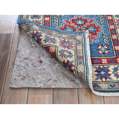 Kazak Wool Hand Knotted Rug Blue 2.0x5.10 -O0502