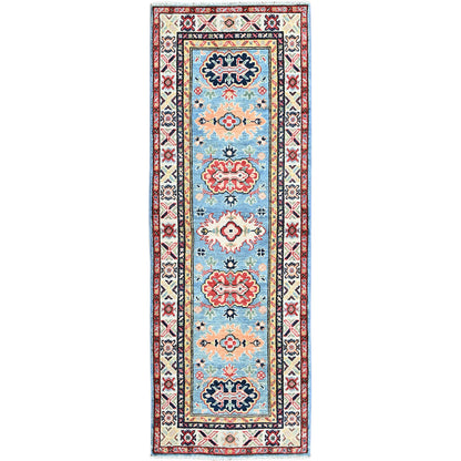 Kazak Wool Hand Knotted Rug Blue 2.1x5.10 -O0505
