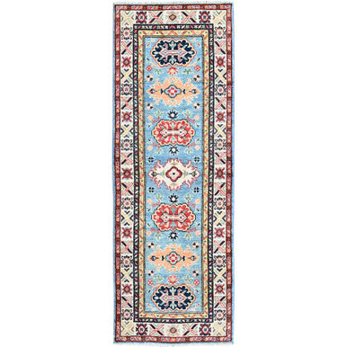 Kazak Wool Hand Knotted Rug Blue 2.1x5.10 -O0505