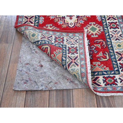Kazak Wool Hand Knotted Rug Red 2.0x5.9 -O0506