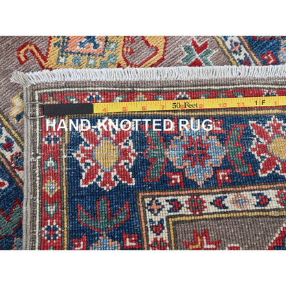 Kazak Wool Hand Knotted Rug Brown 2.1x5.11 -O0509