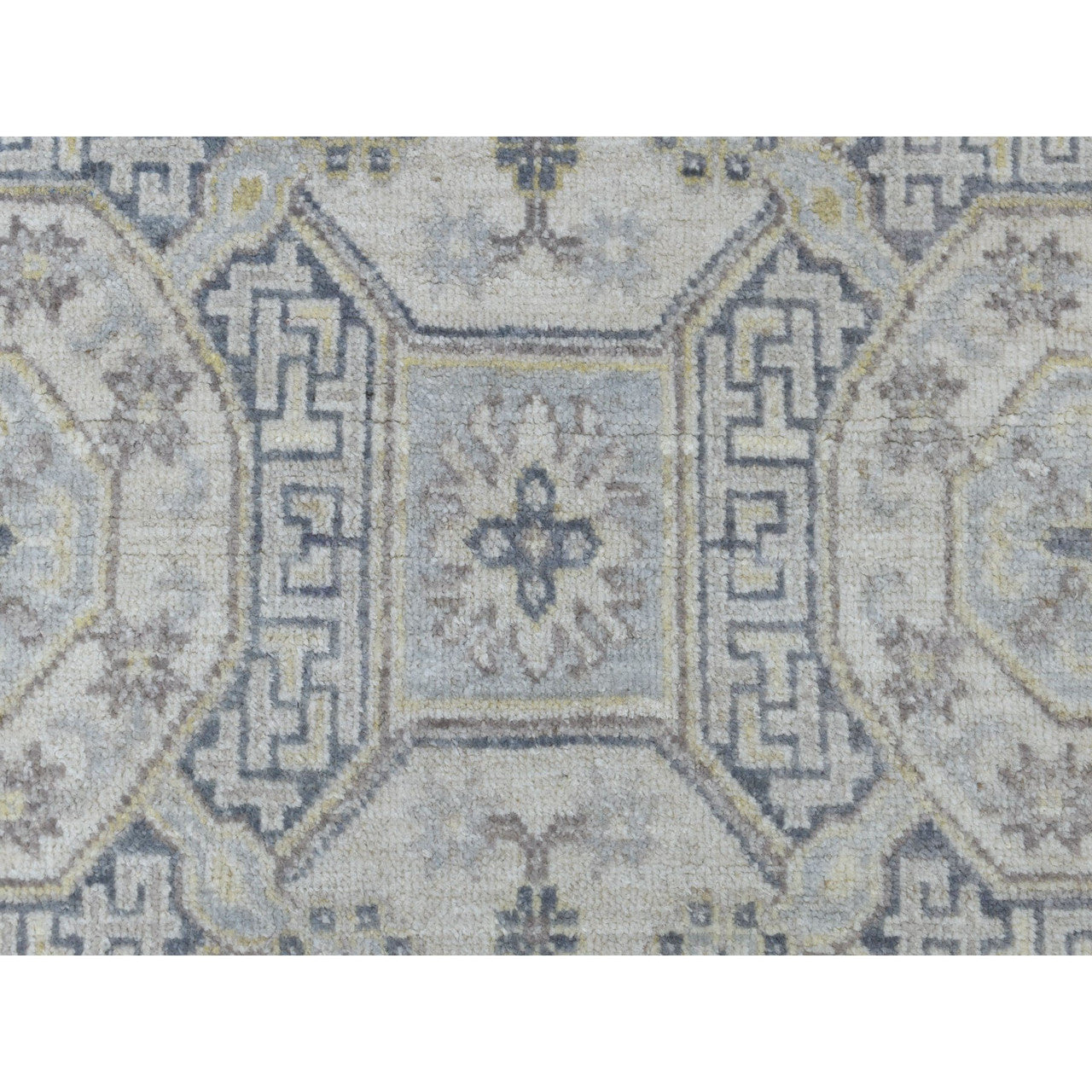 Oushak And Peshawar Wool Hand Knotted Rug Grey No Border 2.9X9.2 -O051126