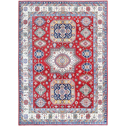 Kazak Wool Hand Knotted Rug Red 9.0x11.11 -O0515