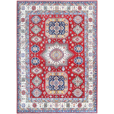 Kazak Wool Hand Knotted Rug Red 9.0x11.11 -O0515