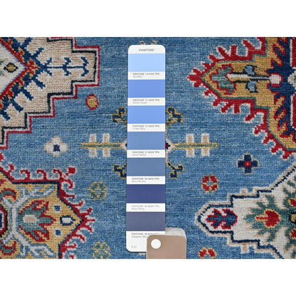 Kazak Wool Hand Knotted Rug Blue 7.11x9.11 -O0516