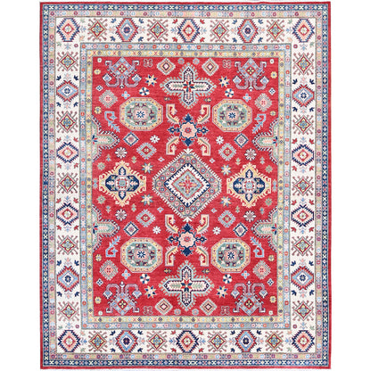 Kazak Wool Hand Knotted Rug Red 8.2x10.2 -O0518