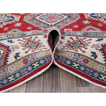 Kazak Wool Hand Knotted Rug Red 8.2x10.2 -O0518