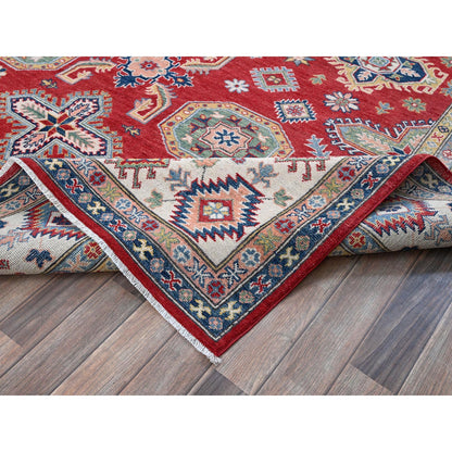 Kazak Wool Hand Knotted Rug Red 8.2x10.2 -O0518
