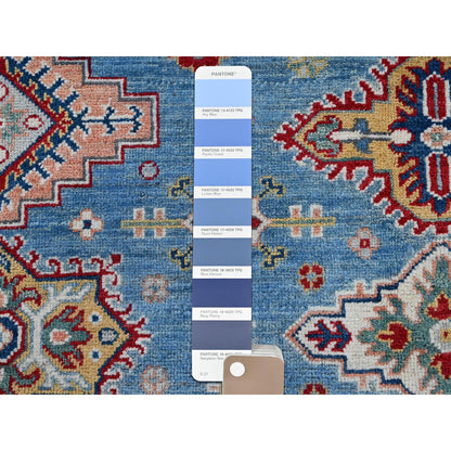 Kazak Wool Hand Knotted Rug Blue 7.10x9.8 -O0519