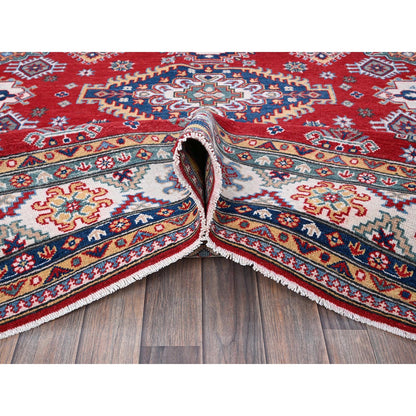Kazak Wool Hand Knotted Rug Red 8.3x9.8 -O0520