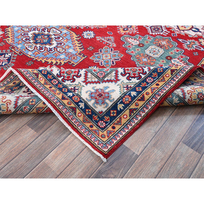 Kazak Wool Hand Knotted Rug Red 8.3x9.8 -O0520
