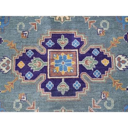 Kazak Wool Hand Knotted Rug Grey 7.11x9.11 -O0521