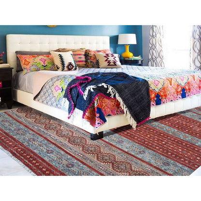 Kazak Wool Hand Knotted Rug Red No Border 9.3X12.1 -O052242