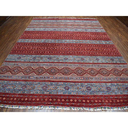Kazak Wool Hand Knotted Rug Red No Border 9.3X12.1 -O052242