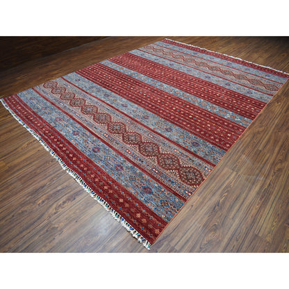 Kazak Wool Hand Knotted Rug Red No Border 9.3X12.1 -O052242