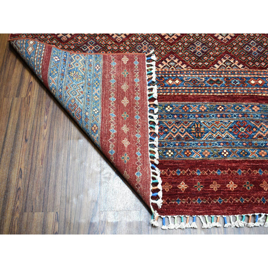 Kazak Wool Hand Knotted Rug Red No Border 9.3X12.1 -O052242