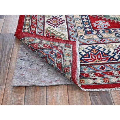 Kazak Wool Hand Knotted Rug Red 8.2x9.8 -O0522