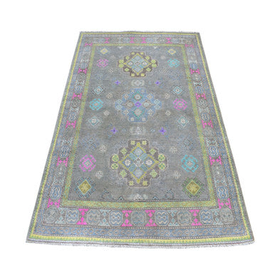 Kazak Wool Hand Knotted Rug Grey No Border 5.0X6.6 -O052451
