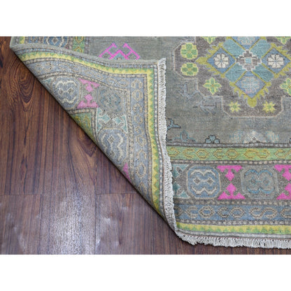 Kazak Wool Hand Knotted Rug Grey No Border 5.0X6.6 -O052451