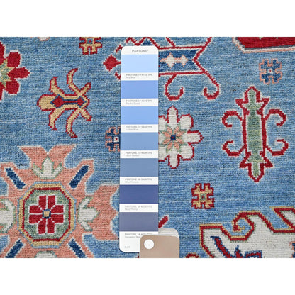 Kazak Wool Hand Knotted Rug Blue 8.9x12.1 -O0525