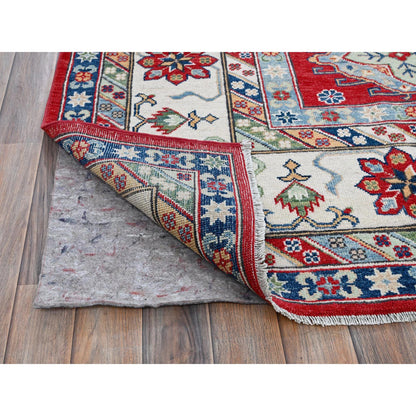 Kazak Wool Hand Knotted Rug Red 9.1x11.9 -O0526
