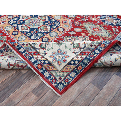 Kazak Wool Hand Knotted Rug Red 9.1x11.9 -O0526