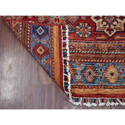 Kazak Wool Hand Knotted Rug Red No Border 2.9X8.0 -O052777