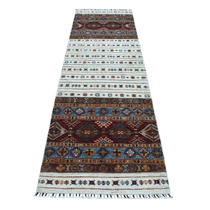 Kazak Wool Hand Knotted Rug Red No Border 2.9X9.0 -O052865