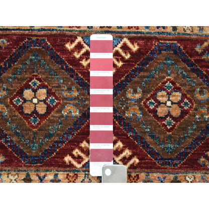 Kazak Wool Hand Knotted Rug Red No Border 2.9X9.0 -O052865