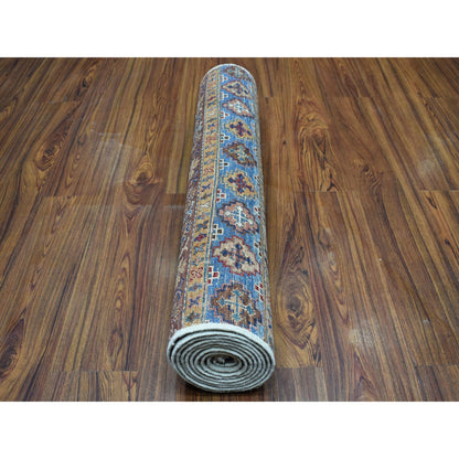Kazak Wool Hand Knotted Rug Red No Border 2.9X9.0 -O052865