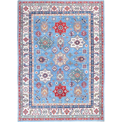 Kazak Wool Hand Knotted Rug Blue 9.9x14.0 -O0528