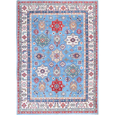 Kazak Wool Hand Knotted Rug Blue 9.9x14.0 -O0528