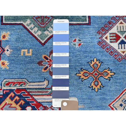 Kazak Wool Hand Knotted Rug Blue 9.9x14.0 -O0528