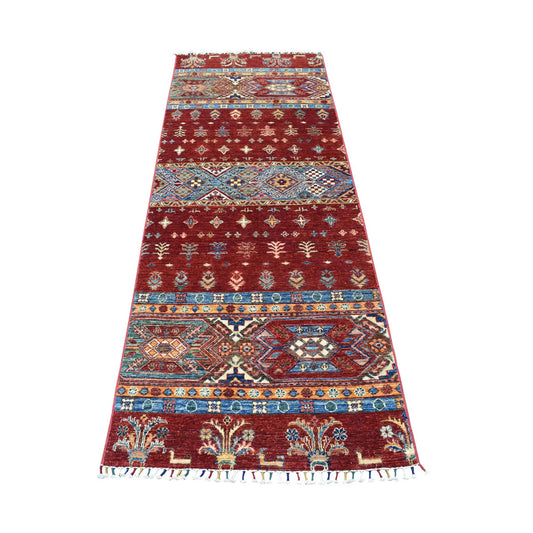 Kazak Wool Hand Knotted Rug Red No Border 2.9X7.10 -O052939
