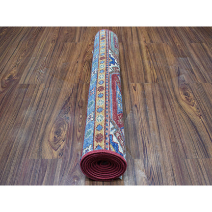 Kazak Wool Hand Knotted Rug Red No Border 2.9X7.10 -O052939