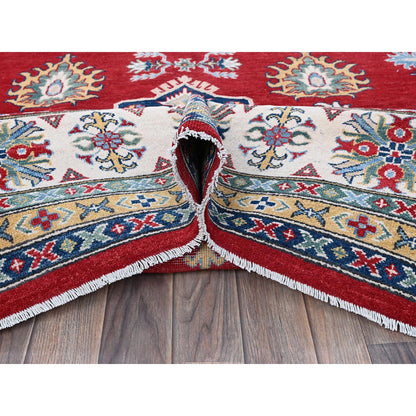 Kazak Wool Hand Knotted Rug Red 9.9x13.11 -O0529