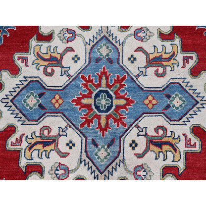 Kazak Wool Hand Knotted Rug Red 9.9x13.11 -O0529