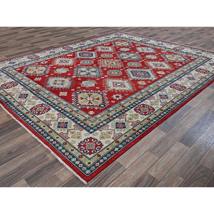 Kazak Wool Hand Knotted Rug Red 7.10x9.11 -O0530