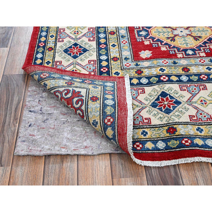 Kazak Wool Hand Knotted Rug Red 7.10x9.11 -O0530