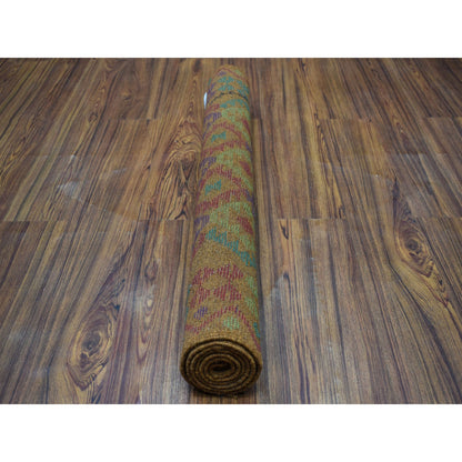 Tribal & Geometric Wool Hand Knotted Rug Multicolored No Border 3.1X4.9 -O053181