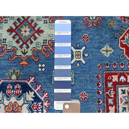 Kazak Wool Hand Knotted Rug Blue 8.11x12.8 -O0531