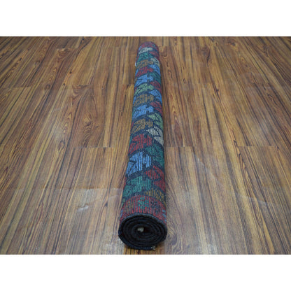 Tribal & Geometric Wool Hand Knotted Rug Red No Border 3.5X4.8 -O053293