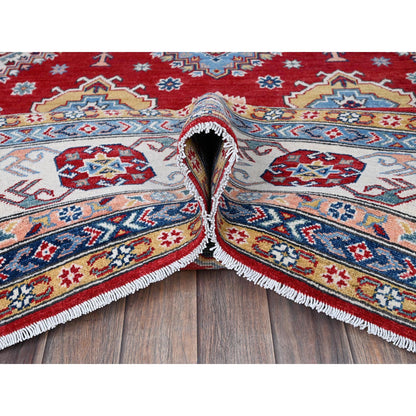 Kazak Wool Hand Knotted Rug Red 8.0x11.3 -O0532