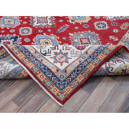 Kazak Wool Hand Knotted Rug Red 8.0x11.3 -O0532