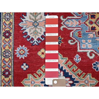 Kazak Wool Hand Knotted Rug Red 6.3x8.11 -O0533
