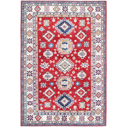 Kazak Wool Hand Knotted Rug Red 5.10x8.8 -O0534