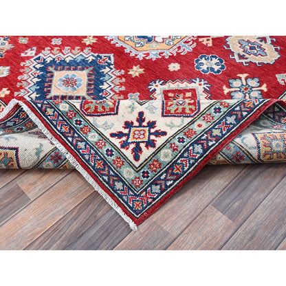 Kazak Wool Hand Knotted Rug Red 5.10x8.8 -O0534
